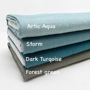 Stonewashed Linen Fabric By The Yard: European Flax, Softened