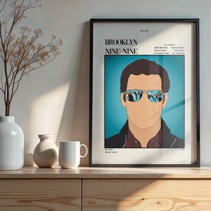 Brooklyn Nine-Nine Poster: Mid-Century Minimalist TV Series Art (Digital File Delivery)