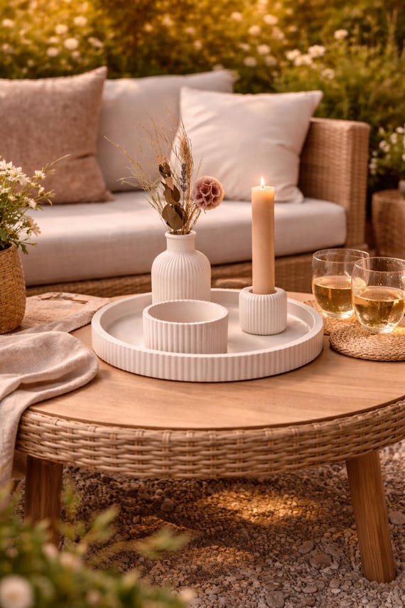 Modern Decor Set - Living Room Decor - Scandinavian Style - Handmade - Decorative Gift Idea
