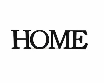HOME lettering made of 3D print – modern living room decor – minimalist home accessory – various colors – housewarming gift