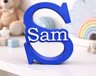 Personalized 3D Name Wall Decor - Modern Children's Room Lettering Gift with Custom Text