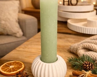 Minimalist candle holder | Modern home accessory | 3D printed | Scandinavian decor | Table decoration | Gift idea | Handmade look