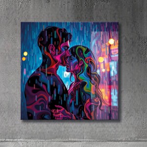 Colorfull Tempered Glass Wall Art, Modern Glass Wall Art Decor, Glass Printing Art,  Extra Large Luxury Glass Wall Decor for Livingroom,