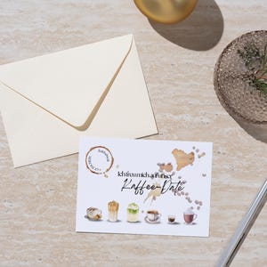 Gift card, voucher, time for two, coffee, personal gift, voucher template, printable voucher card, PDF, gift idea