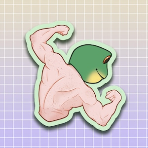 FFXIV Frog/Toad Head Body Builder Sticker