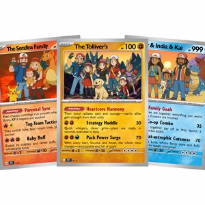 VERKOOP! Aangepaste Pokemon-kaart portret (digitaal)| Gepersonaliseerd cadeau, verjaardag, jubileum, stel, Kerstmis, Halloween, Moederdag, valentijn