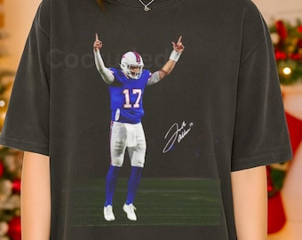 Vintage Josh Allen Shirt Gildan Black T-Shirt Youth Shirt Sweatshirt Unisex Casual Tee