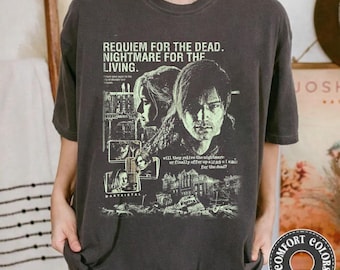 Vintage 90s Resident Evil Requiem Leon Kennedy Fan T-Shirt Retro Movie Gaming Tee