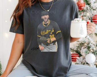 Vintage Paul Skenes Shirt Gildan Black T-Shirt Youth Shirt Sweatshirt Unisex Casual Tee