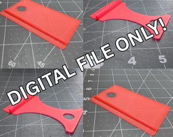 May include: Four red plastic squeegees in different shapes. Each squeegee has a red rubber blade. The text "DIGITAL FILE ONLY!" is overlaid on the image.