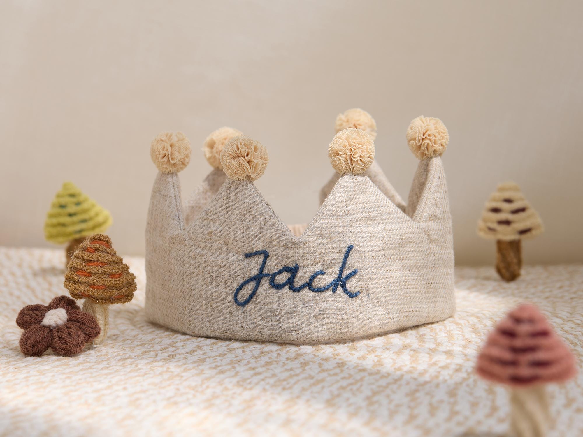 Couronne D'anniversaire Réglable Pour Enfant - Chiffres 1 à 5 Interchangeables - Avec Velcro - Pour Garçon Et Fille