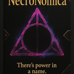Tarjeta con nombre trans de NecroNomica – Afirmación gótica queer – Impresión del Libro Mágico de Nombres – Regalo de nombre elegido – Tarjeta artística HRTase