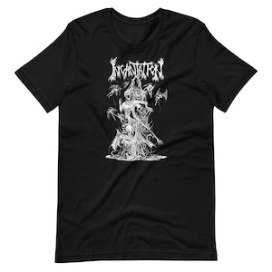 Incantation T-Shirt – Death Metal Band T-Shirts – Occult Death Metal Merch – Gifts for Metalhead Fans