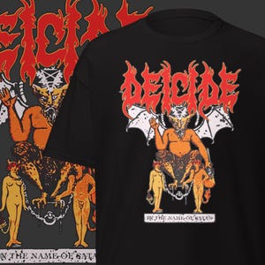 Deicide T-shirt  Death Metal Band Merch Gifts for Old School Metal Lovers Heavy Metal Style Clothing