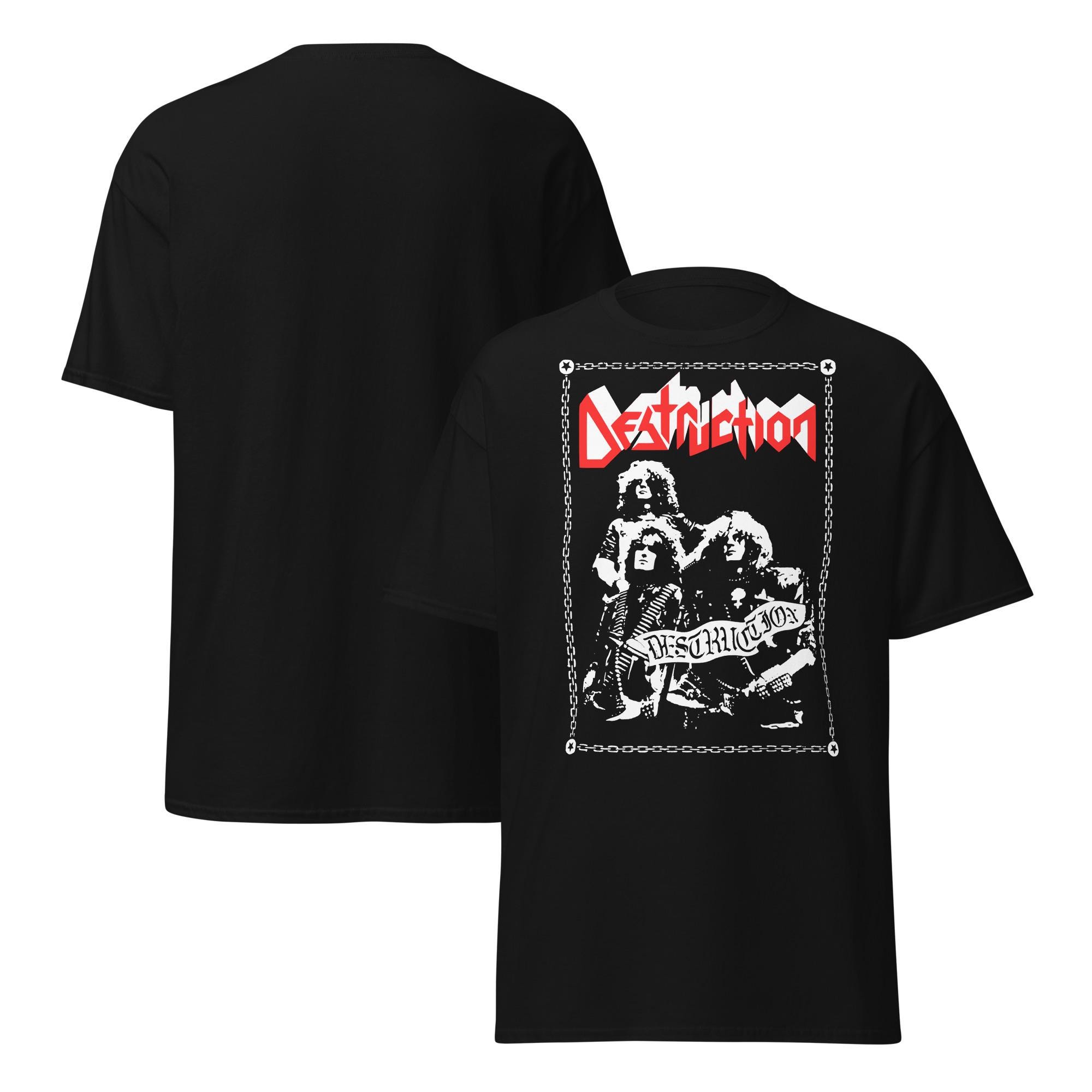 Destruction Band T-shirt Old School Thrash Metal Merch - Etsy
