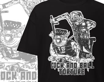 Cock and Ball Torture T-Shirt Pornogrind Band Merch Grindcore Clothing