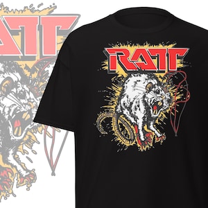 Ratt Band T-Shirt 80s Glam Metal Apparel Heavy Metal Merch