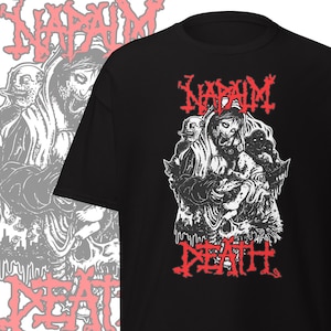 Napalm Death T-shirt Grindcore Band Merch Gifts for Metalheads Heavy Metal Clothing