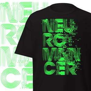 Neuromancer T-Shirt Cyberpunk Tee Science Fiction Clothing