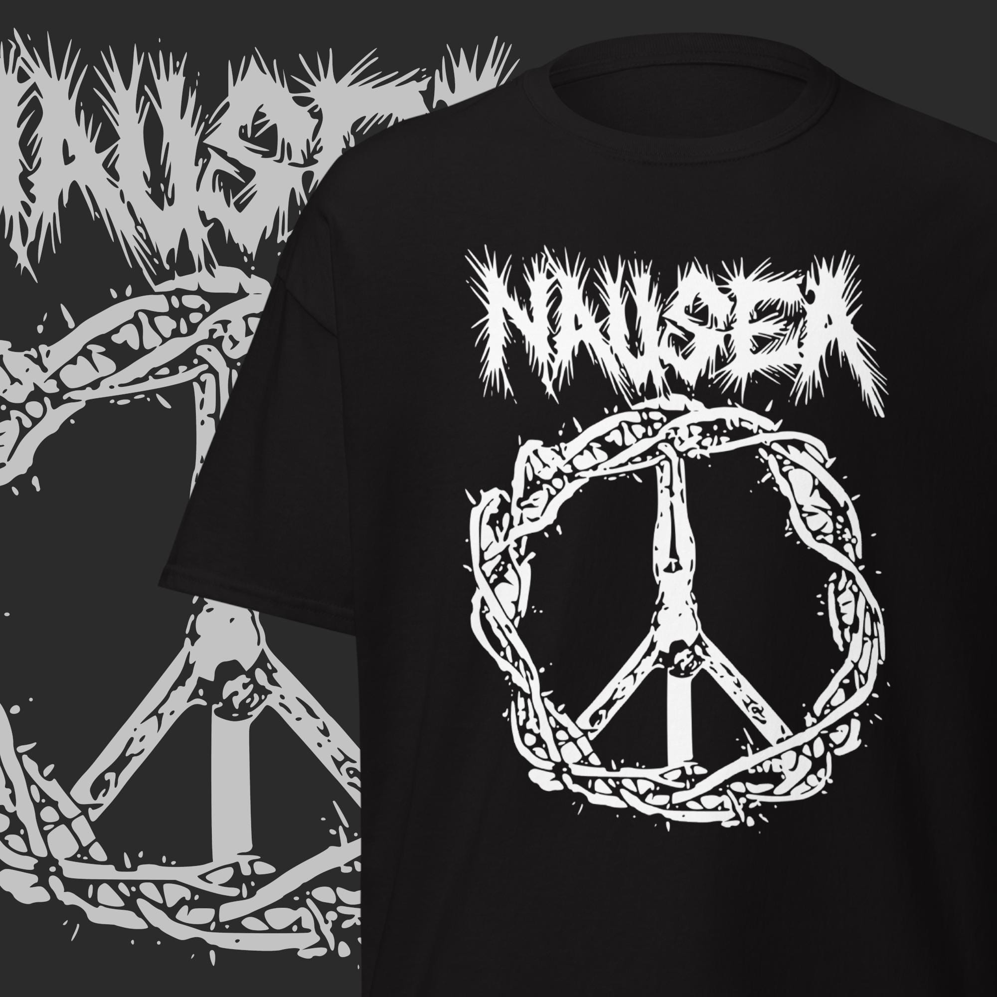 Nausea Crust Punk Band T-shirt: Vintage NYC Anarcho-punk Merch - Etsy, image size:2000x2000