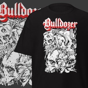 Bulldozer Band T-Shirt: Vintage Black Metal Merch