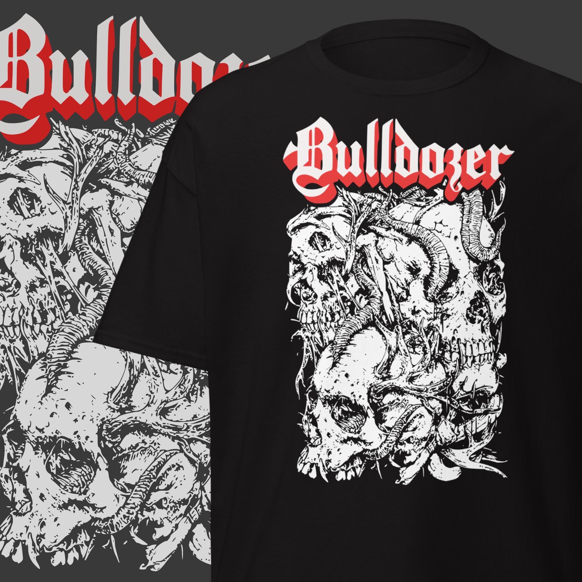 Bulldozer Band T-shirt Vintage Black Metal Merch - Etsy