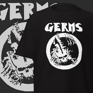 Germs Band T-shirt Classic Punk Band Merch Vintage Punk Rock Tees Gifts for Punks