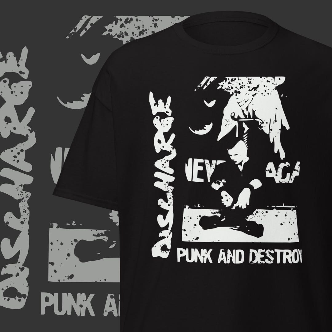 Discharge Band T-shirt Vintage Punk Band Merch D-beat Hardcore