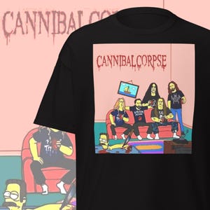 Cannibal Corpse Parody T-Shirt Death Metal Humor Extreme Metal Clothing for Metalheads