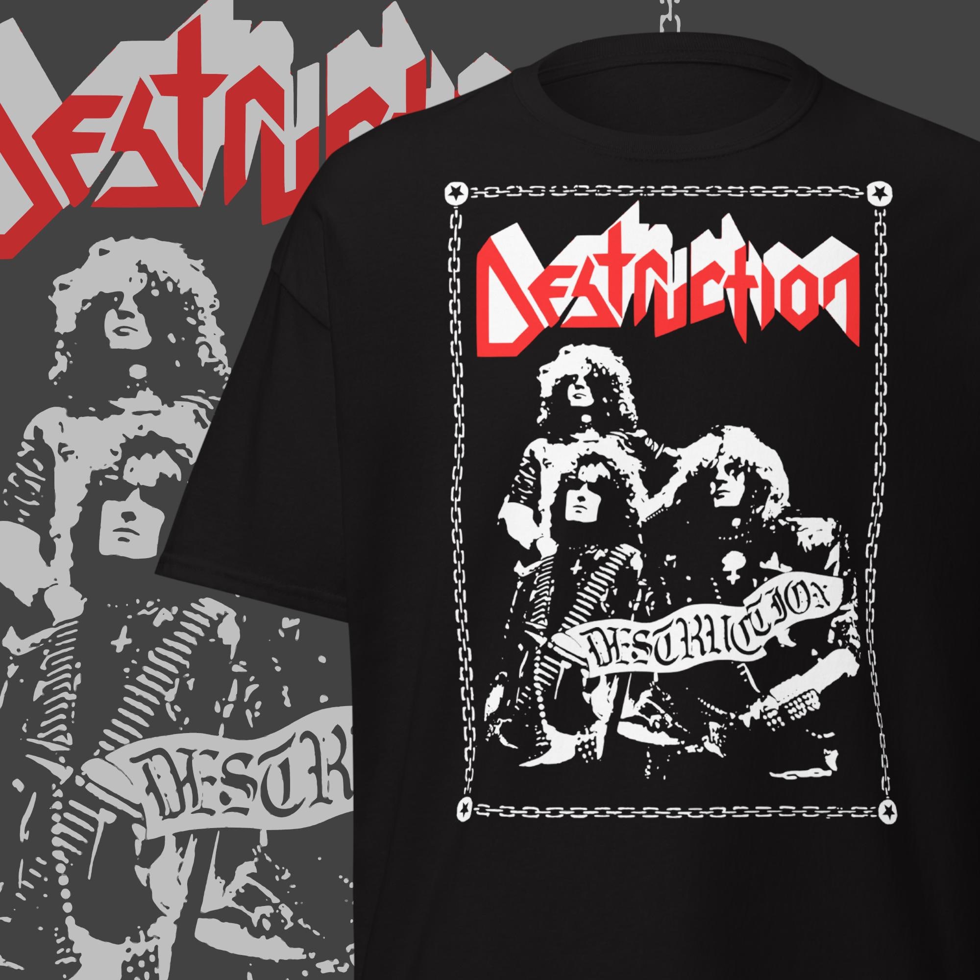 Destruction Band T-shirt Old School Thrash Metal Merch - Etsy
