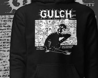 Gulch Hoodie Vintage Punk Band Merch Punk Rock Clothing