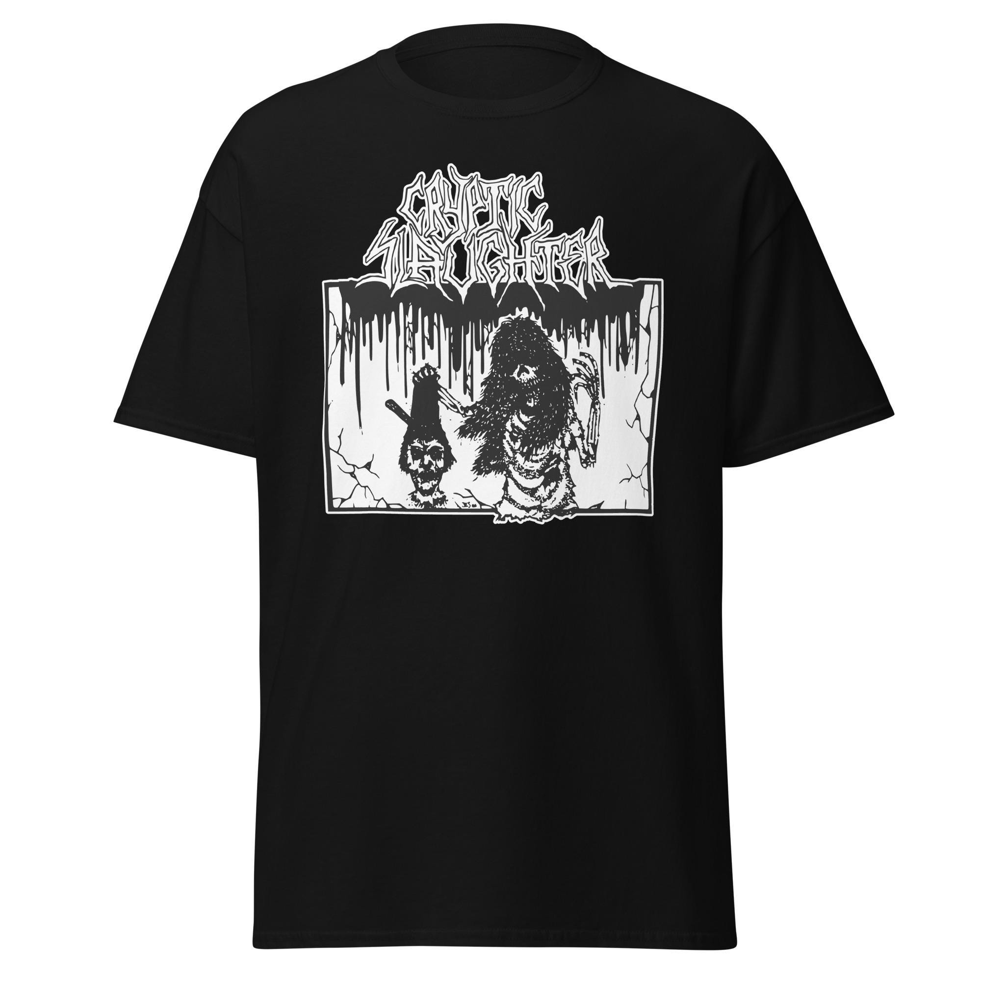Cryptic Slaughter T-shirt Crossover Thrash Metal Clothing Old