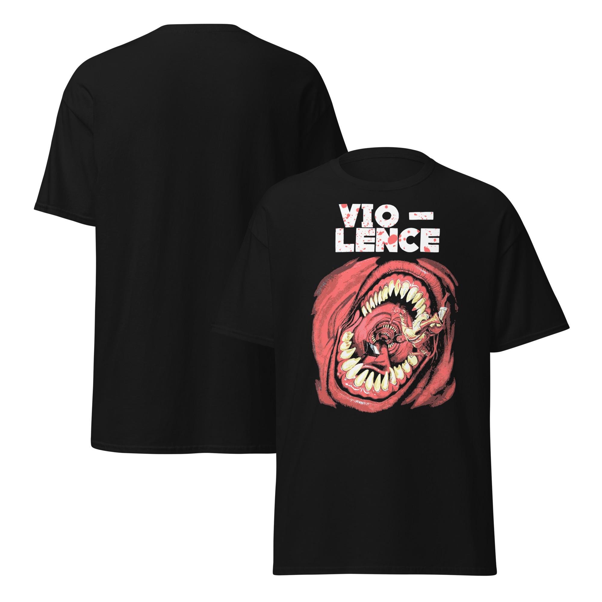VIO-LENCE 88年 ツアー Tシャツ THRASH L 超激レア Vio-lence T-shirt Old School Thrash Metal Merch Vintage Metal Band