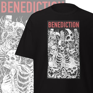 Benediction Band T-shirt Death Metal Merch Old School Death Metal Clothing Gifts for Metalheads