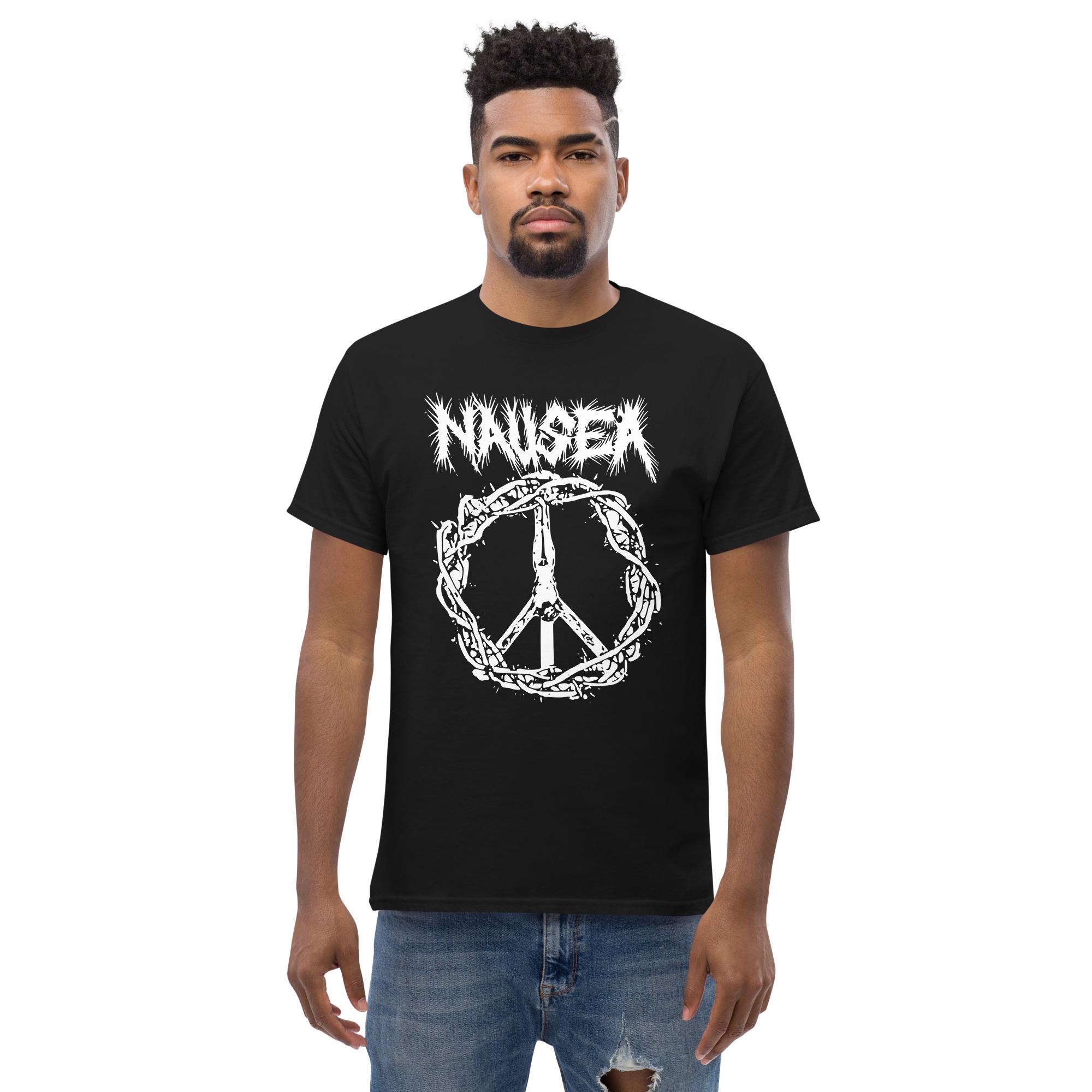 Maglietta Nausea – T-shirt Crust Punk Unisex In Cotone 100% - 3