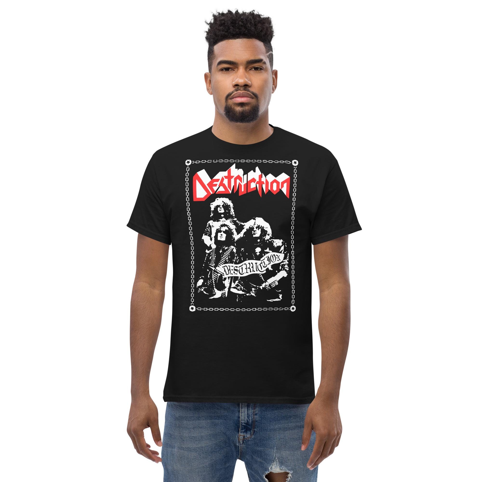 Destruction Band T-shirt Old School Thrash Metal Merch - Etsy