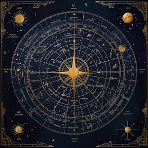 Celestial Zodiac Map