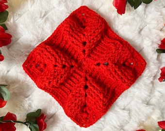Crochet Granny Square Pattern | HEART | Crochet Granny Square | Valentine's Day | (PDF Pattern)