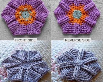 Crochet Granny Hexagon Pattern | STELLA | Reversible Granny Hexagon (PDF Pattern)