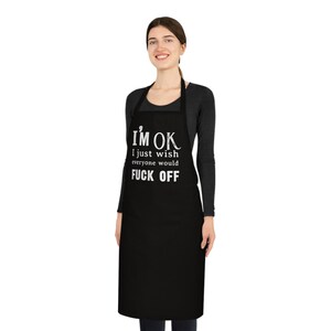 Sarcastic Cooking Cotton Apron In A Range Of Colours.