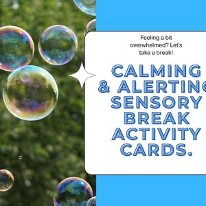 Cartes d'activités imprimables pour la pause sensorielle : des idées de pauses faciles pour les BEP, les écoles primaires, les maternelles, les enseignants et les parents