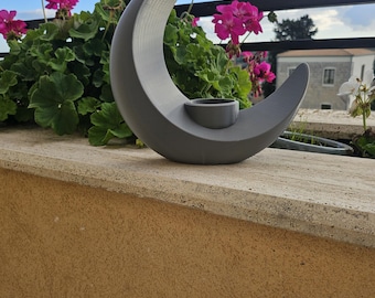 candelabro en forma de luna