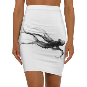 Women&#39;s Mid-Waist Pencil Skirt (AOP)