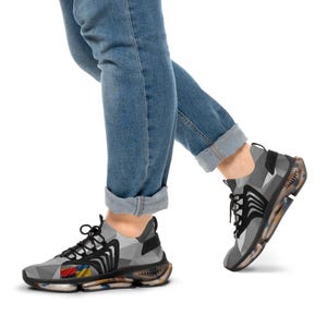 Cosmic Blue Men&#39;s Mesh Sneakers - Stylish Athletic Shoes for Fitness Lovers, Perfect for Running, Casual Wear, Gym, Gift