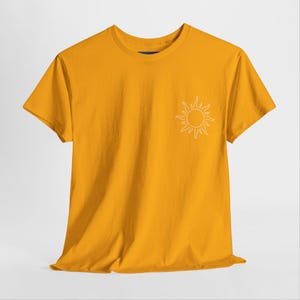 Sun Print T-Shirt, Summer T-Shirt, Unisex Summer T-Shirt, Beach T-Shirt, Gift for Her, Gift for Him,