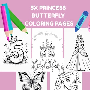 Birthday Activities for Kids Butterfly Party Butterfly Party Girl Birthday Coloring Sheet Butterfly Party Printables Coloring In Pages PDF