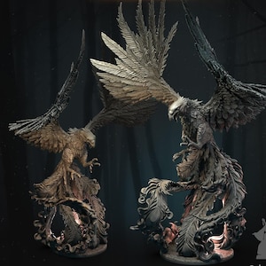 3D Printed Phoenix Model: STL Figure (Digital Download)