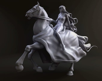 Figurine 3D de femme cheval : fichier STL pour impression 3D