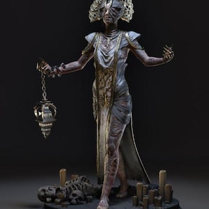 Fantasy Woman 3D-figuur STL-bestand: Gothic Horror Model (voor 3D-print)