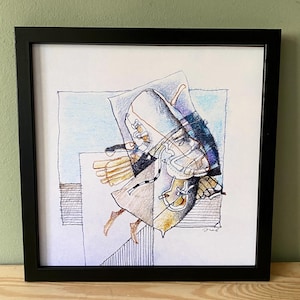 The Wizard of Oz - Limited edition art print – Venelin Anev hand drawn sketch - Vintage pencil artwork - Abstract pencil painting print